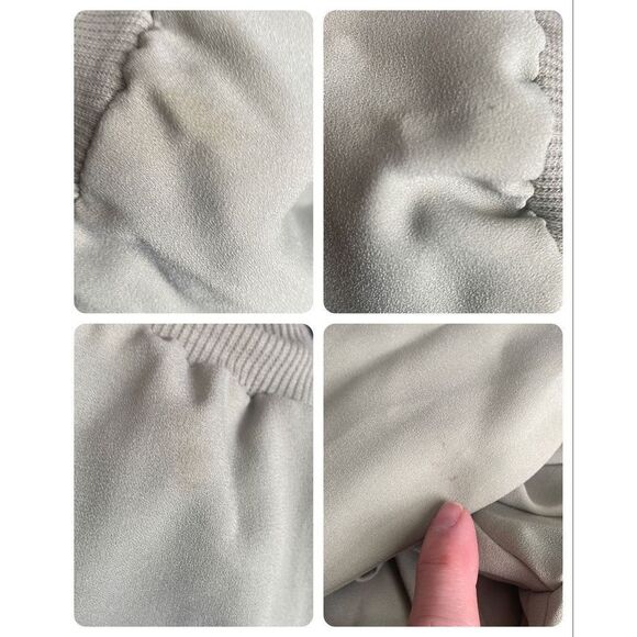 Lane Bryant Pistachio Green Ruffled Zip Up Bomber Windbreaker Jacket 18/20 - Picture 11 of 15